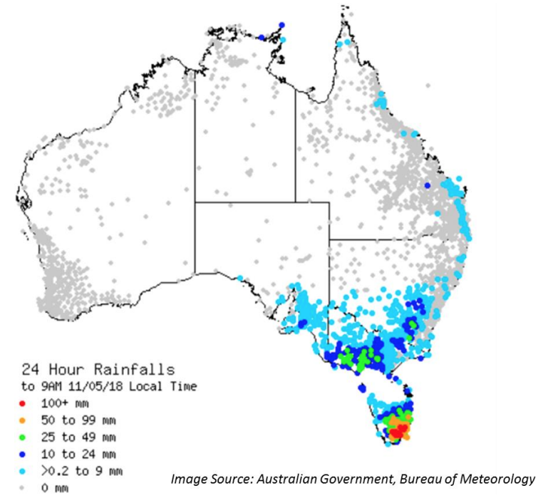 Damage from Australia’s Hobart storm reaches $50mn: Impact Forecasting
