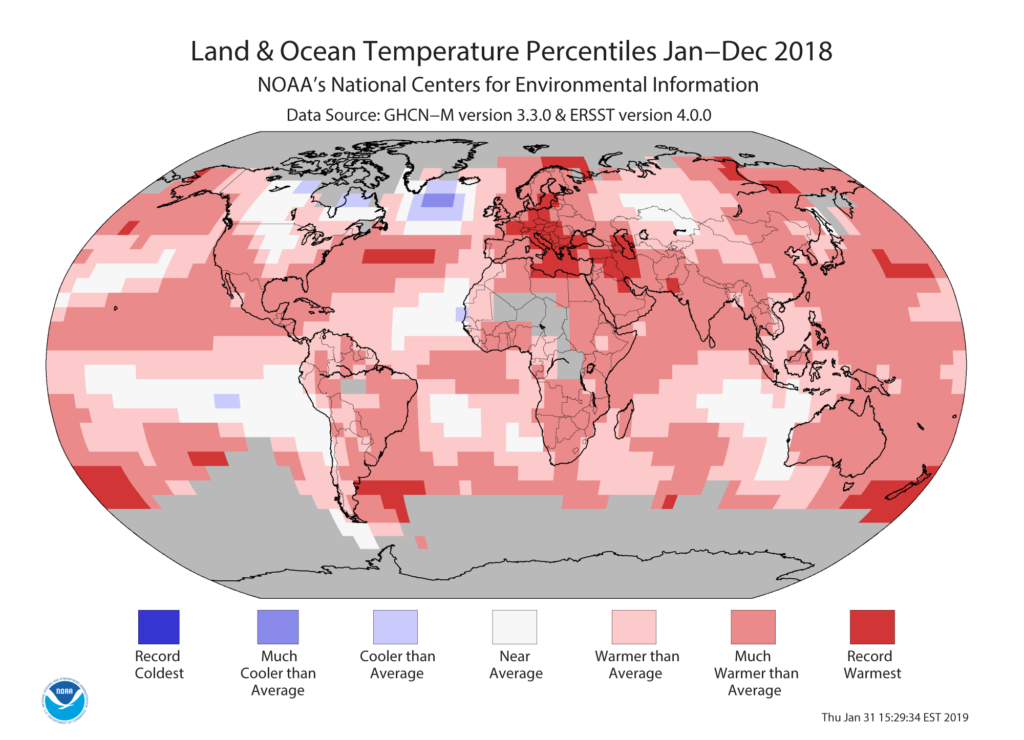 Land & Ocean Temp